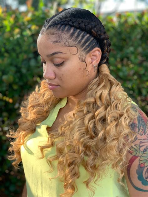 2 Feedin Braids Ponytails Hair Styles African Hair Braiding Styles