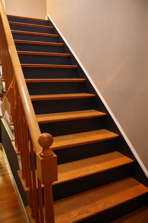 Black Backing Staircase Makeover Cottage Stairs