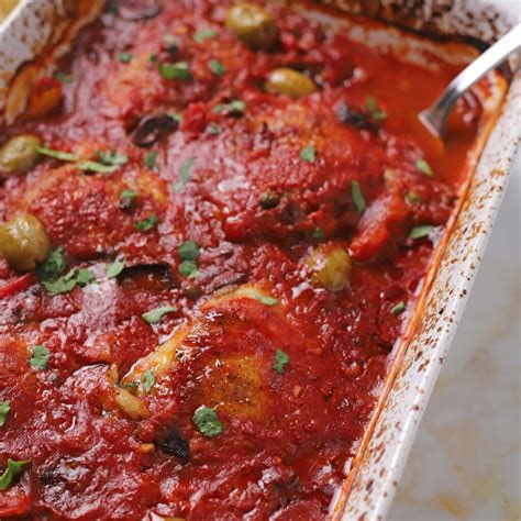 Oven Baked Chicken Cacciatore Amiras Pantry