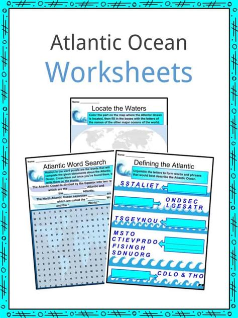 Atlantic Ocean Facts, Worksheets, Geography, Climate & History For Kids