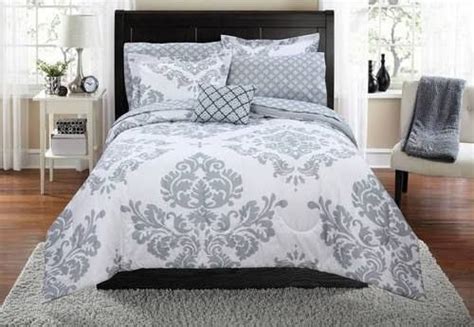 Gray And White Bedding Damask Bedding Grey Linen Bedding Luxury