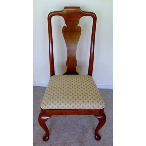 Queen anne style amish furniture. Queen Anne Style Dining Chairs by Baker - Set of 6 | Chairish