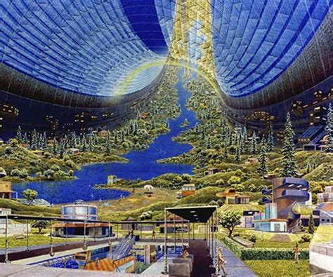 Space Colonies Of The Future As Imagined By Nasa In The 1970s Rare