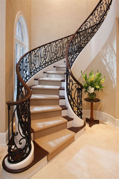 Custom Staircase Design For A French Manorbeautiful Beautiful