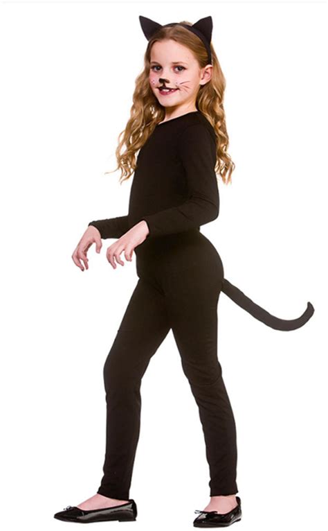 Cute Cat Costume Black Cat Girls Fancy Dress Kids Outfit Dress Up