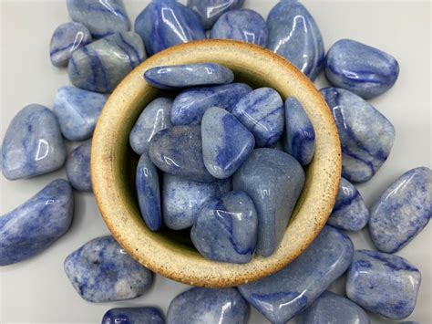 Blue Aventurine Tumbled Gem Healing Crystals Chakra Etsy 日本