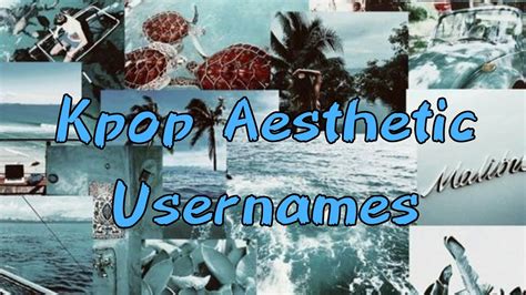 Kpop Aesthetic Usernames Youtube