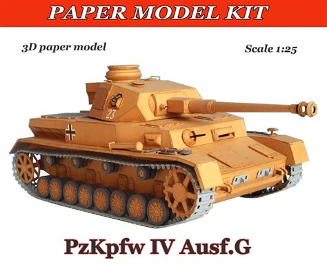 Paper Model Tank Military Tank Papercraft D Tank Paper Kit Tank Paper Tank Handmade Paper Model