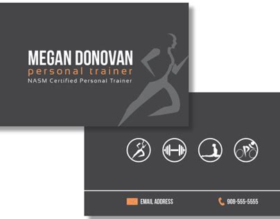 Make a personal trainer business card design online with brandcrowd's business card maker. Personal Training Business Card | Tarjetas de presentacion ...