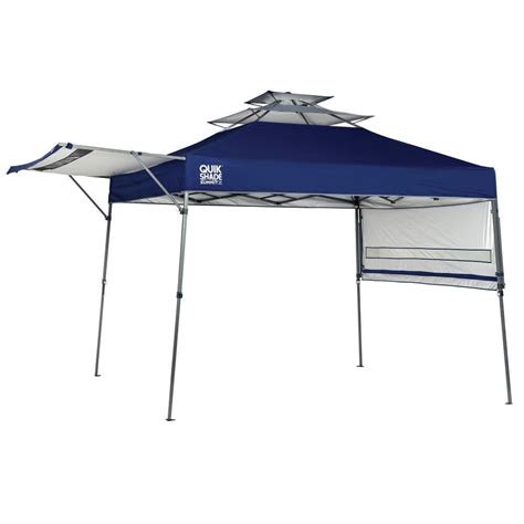 Quik Shade St64 10 X 10 Ft Slant Leg Pop Up Canopy Red The Home