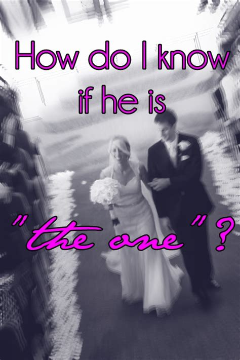 There are so many ideas about how to have perfect relationships out there. Mommy Does Hair: How Do I Know if He's "The One"?