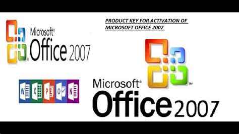 Microsoft Office 2007 Key For Activation Youtube