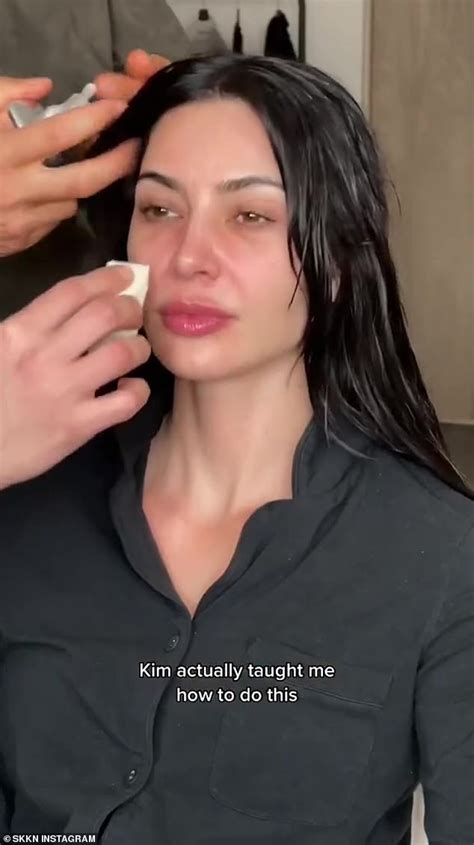 Kim Kardashian Shows Off Her Bare Face To Reveal The Secret To Her