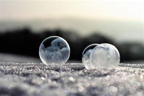 Free Images Soap Bubbles Frost Frozen Bubble Eiskristalle Winter