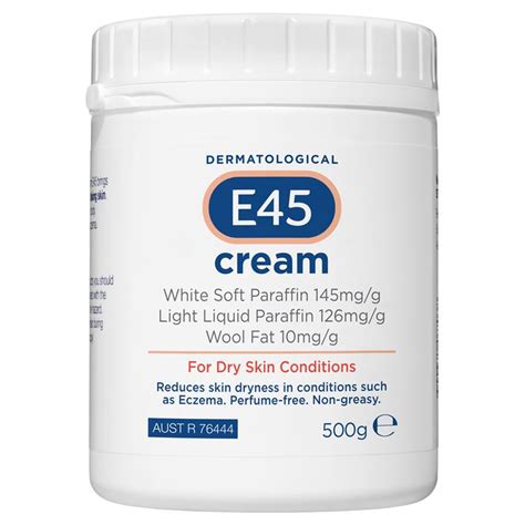 Buy E45 Moisturising Cream For Dry Skin And Eczema 500g Online At Epharmacy®