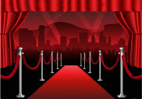 Red Carpet Movie Premiere Elegant Event Hollywood Photo Backdrop Vinyl