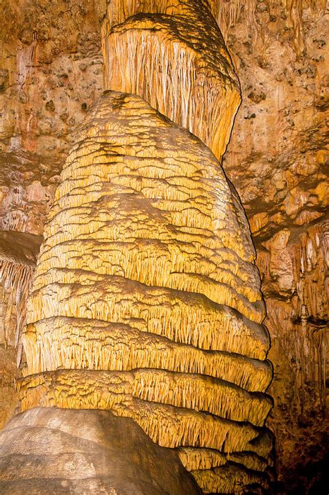 Column Formation In Carlsbad Caverns Photograph By Millard H Sharp