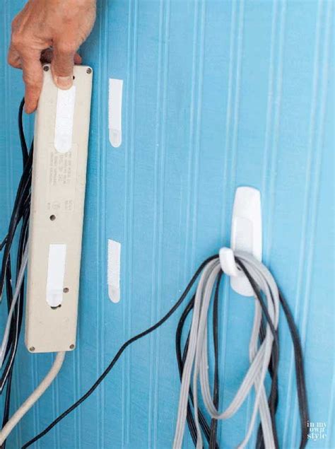 50 Of The Best Command Hook Hacks Hide Electrical Cords Hide Tv