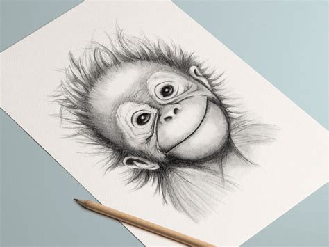 15 Best Monkey Pencil Drawing Photos Best Pencil Drawing