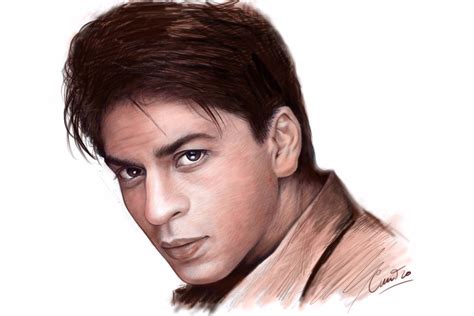 Artstation Shahrukh Khan Realistic Digital Drawing