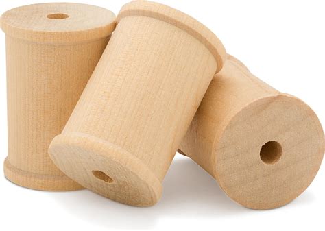 Large Unfinished Wooden Spools 2 X 1 12 Pack Of 100 By