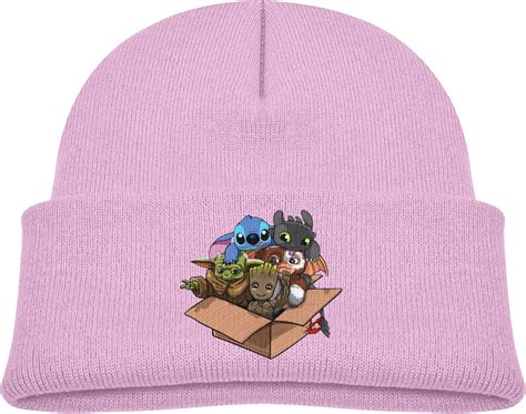 Etonkidd Baby Yoda Children Beanie Winter Warm Knitted Hat For Boys