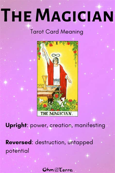 The Magician Tarot Card Meaning The Magicians Tarot Card Meanings