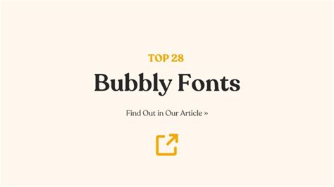 28 Bubbly Fonts That Will Bubble Up Your Creativity