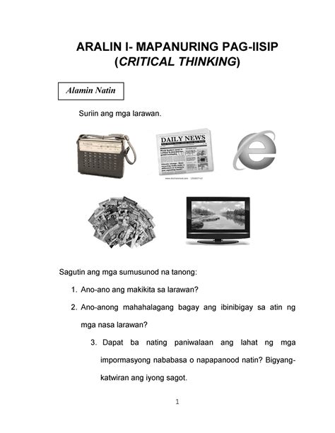 Panuto Magbigay Ng Sariling Opinion Tungkol Sa Nababasang Pahayag Mag