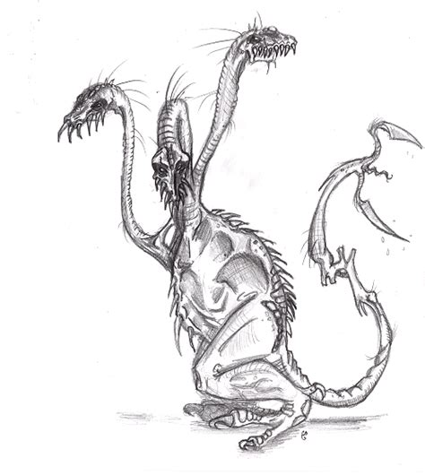 * king ghidorah (destroyer of worlds) this is godzilla's arch rival a monster who wants nothing more than world domination. Three Headed Dragon Godzilla Drawing