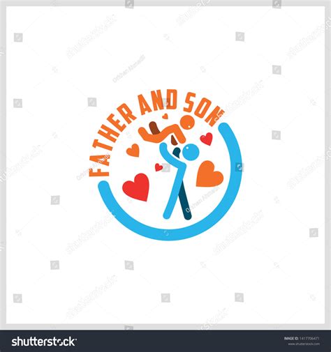 Father Son Logo Icon Stock Vector Royalty Free 1417706471 Shutterstock