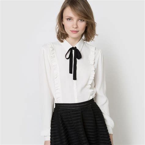 Boutique, ecussons, badges, pins, épingles. Chemise à volants et lavallière MADEMOISELLE R | Chemise à ...