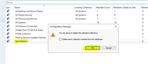 Sccm Workaround To Delete Collections Issue Configmgr Htmd Blog