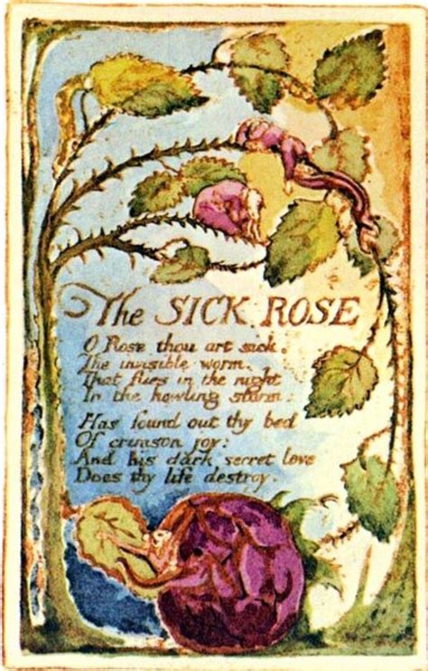 The Sick Rose Poems In English English Poets William Blake Art Rose Poems Most Famous Poems