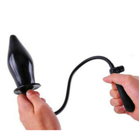 inflatable soft anal dido pump butt plug expandable large anal trainer toy 606794981602 ebay