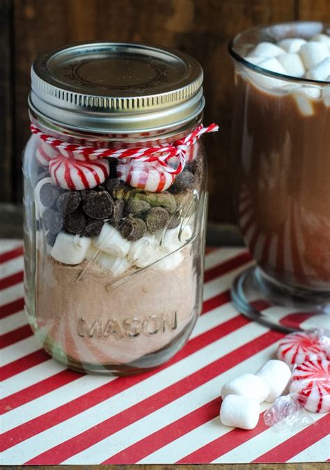Easy Homemade T Idea Peppermint Hot Cocoa In A Jar Not Quite