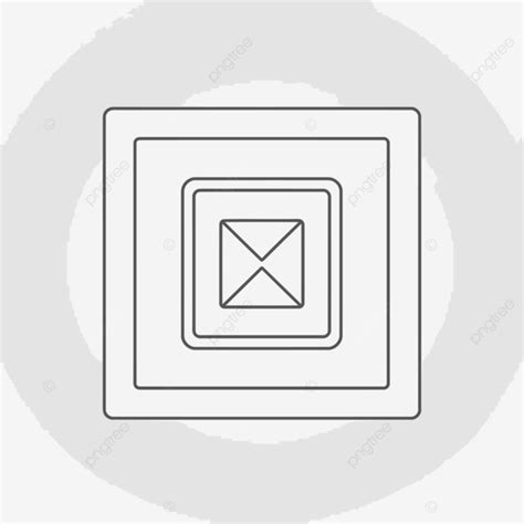 Black Square Icon On A Light Gray Background Vector Lineal Icon Era
