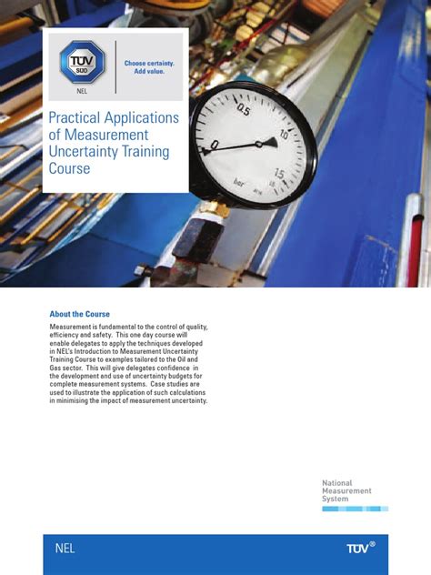 Practical Applications Of Measurement Uncertainty Training Course Pdf