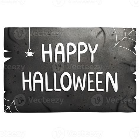 Watercolor Halloween Sign Illustration 27386214 Png