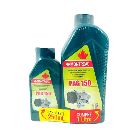 Óleo Para Compressor R134a Pag 150 Supercool 1l 250 Ml Brinde Marca