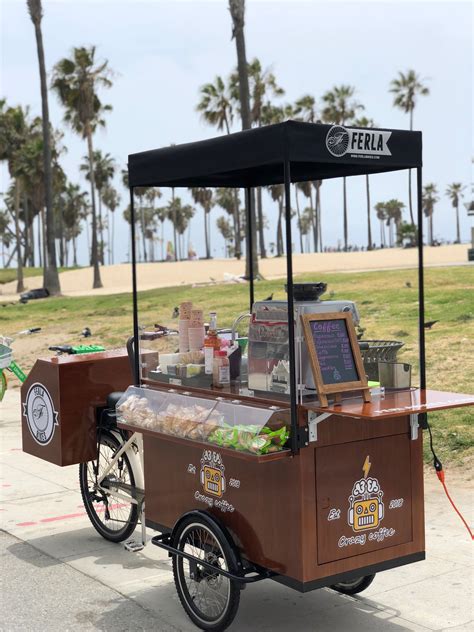 Espresso and coffee carts from coffee cart biz inc. Selling from their Ferla 2 Coffee Bike, the Crazy Coffee ...