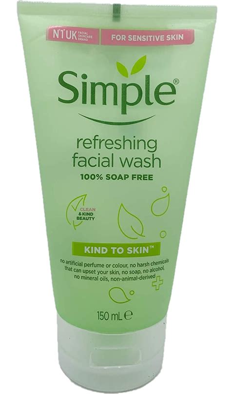 Simple Kind To Skin Refreshing Facial Wash Gel 150ml Pack Of 2