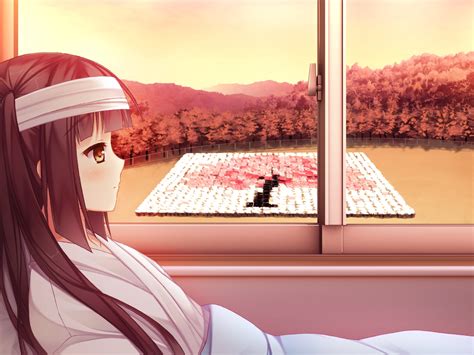Wallpaper Game Cg Kazama Minto Sakura No Reply Girl Disease Window Landscape 1500x1125
