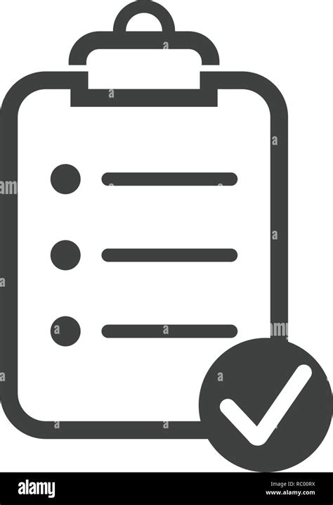 Checklist Clipboard Icon Graphic Design Template Simple Illustration