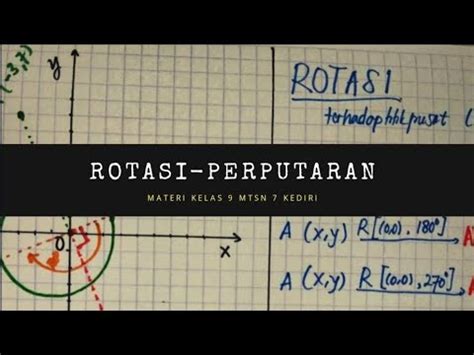 Kelas Rotasi Perputaran Searah Jarum Jam Youtube