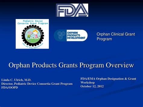Ppt Orphan Products Grants Program Overview Powerpoint Presentation