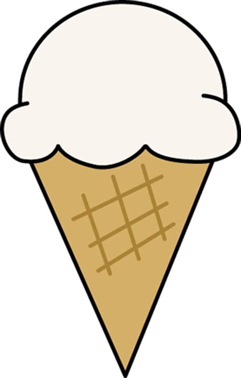 Vanilla Ice Cream Cone Clipart