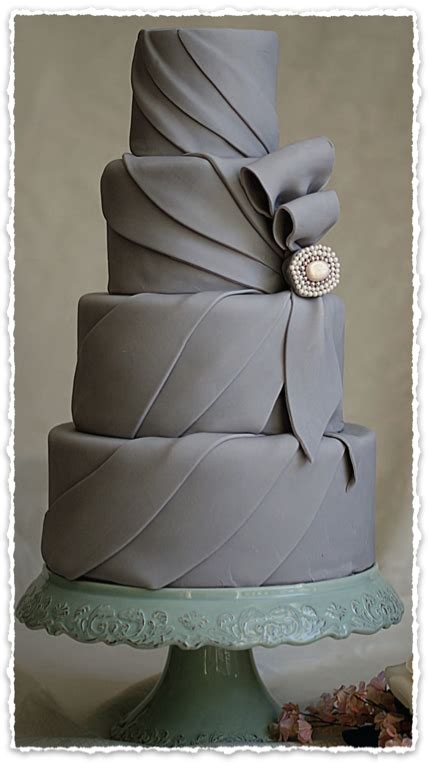 Clipped From Cc Magazine Love This Cake So Elegant Grey Who Knew