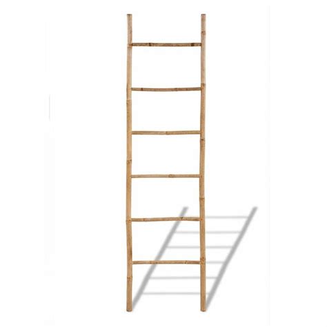 This is still classified as a freestanding model; Bamboo Free Standing Towel Ladder in 2020 | Ladder towel ...