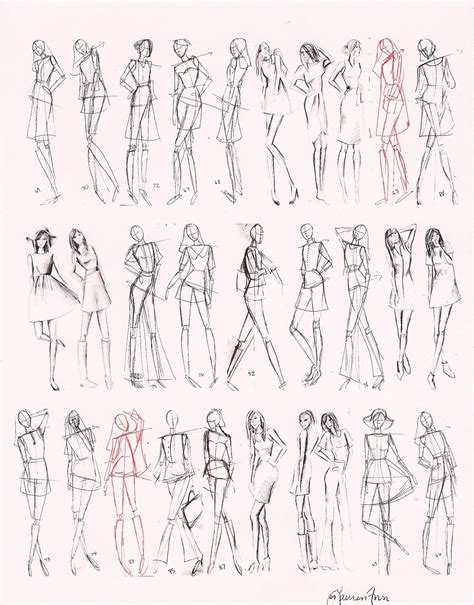 Images For How To Draw Fashion Figures In Simple Steps Fashion